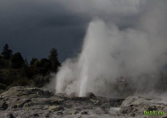 Новая Зеландия - гейзеры
