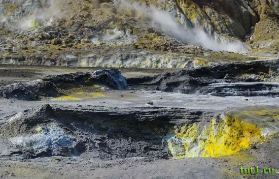 Новая Зеландия - Белый остров (White island)