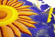 Цветочный ковер на празднике Тела Христова — Италия