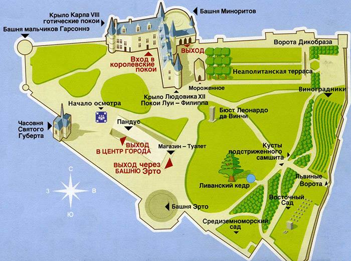 Замок Амбуаз - карта