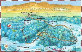 Дахаб, Голубая дыра - карта